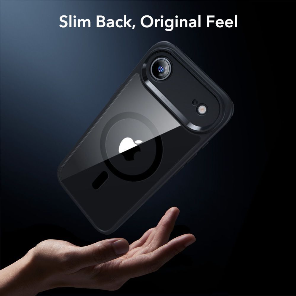 Citas preces ESR ESR Classic Hybrid MagSafe + Tempered Glass Set for iPhone 17 Air - Clear Black
