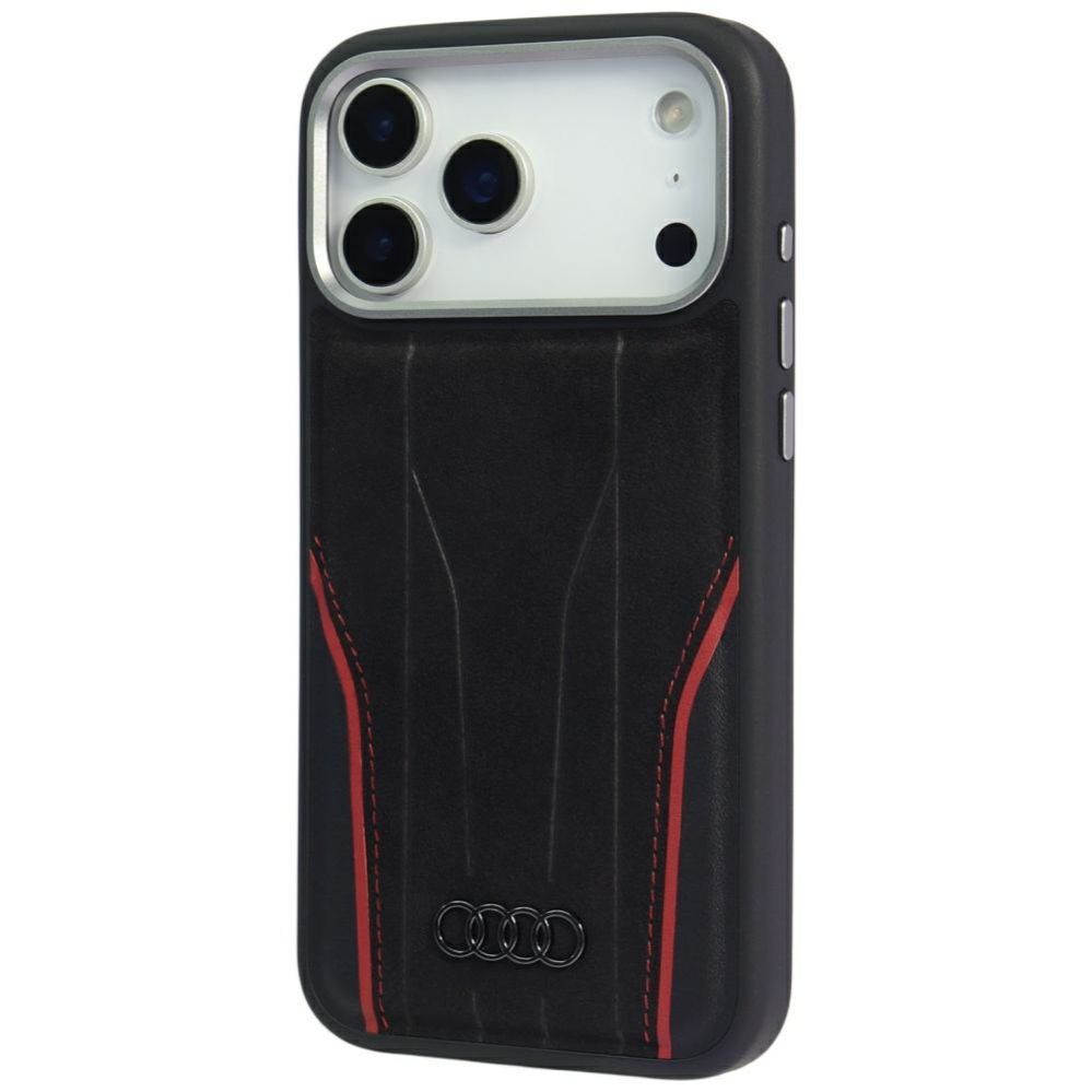 Other goods Audi Audi R8 Genuine Leather MagSafe Case for iPhone 17 Pro - Black and Red