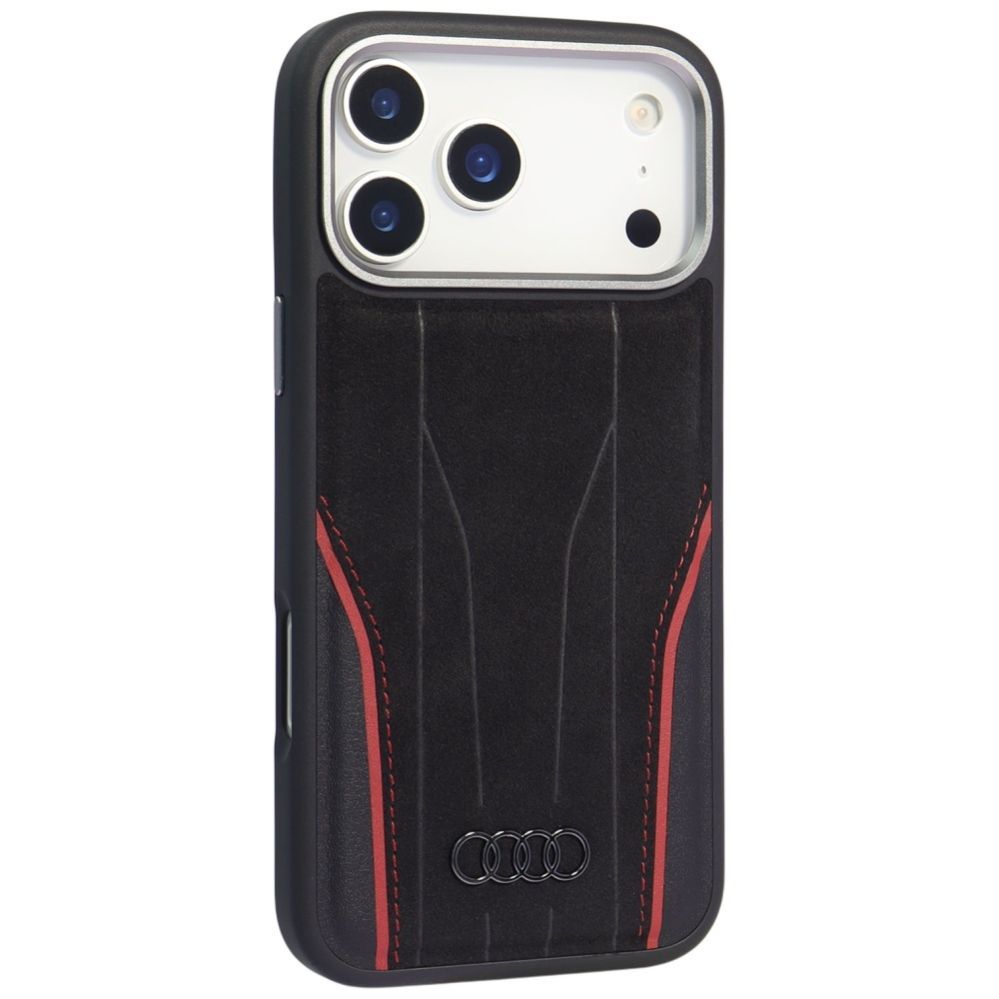 Other goods Audi Audi R8 Genuine Leather MagSafe Case for iPhone 17 Pro - Black and Red