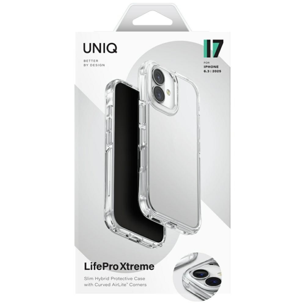 Citas preces UNIQ Uniq Lifepro Xtreme Case for iPhone 17 - Transparent