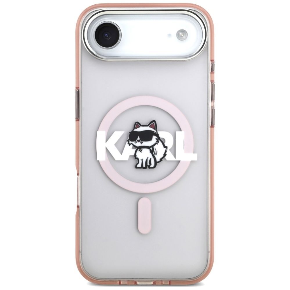 Kitos prekės Karl Lagerfeld Karl Lagerfeld IML Choupette Sketch Logo MagSafe Case for iPhone 17 Air - Pink