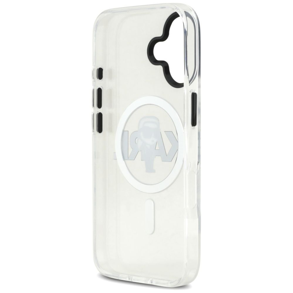Citas preces Karl Lagerfeld Karl Lagerfeld IML Karl Sketch Logo MagSafe Case for iPhone 17 - Transparent