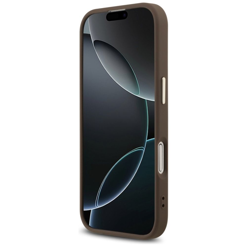 Muud kaubad Guess Guess 4G Big 4G Classic Logo Case for iPhone 17 - Brown and Gold