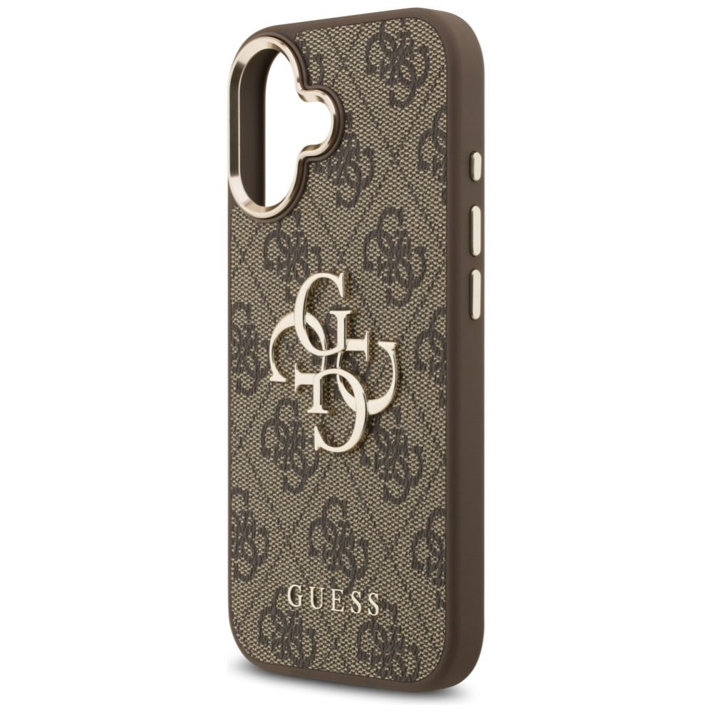 Muud kaubad Guess Guess 4G Big 4G Classic Logo Case for iPhone 17 - Brown and Gold