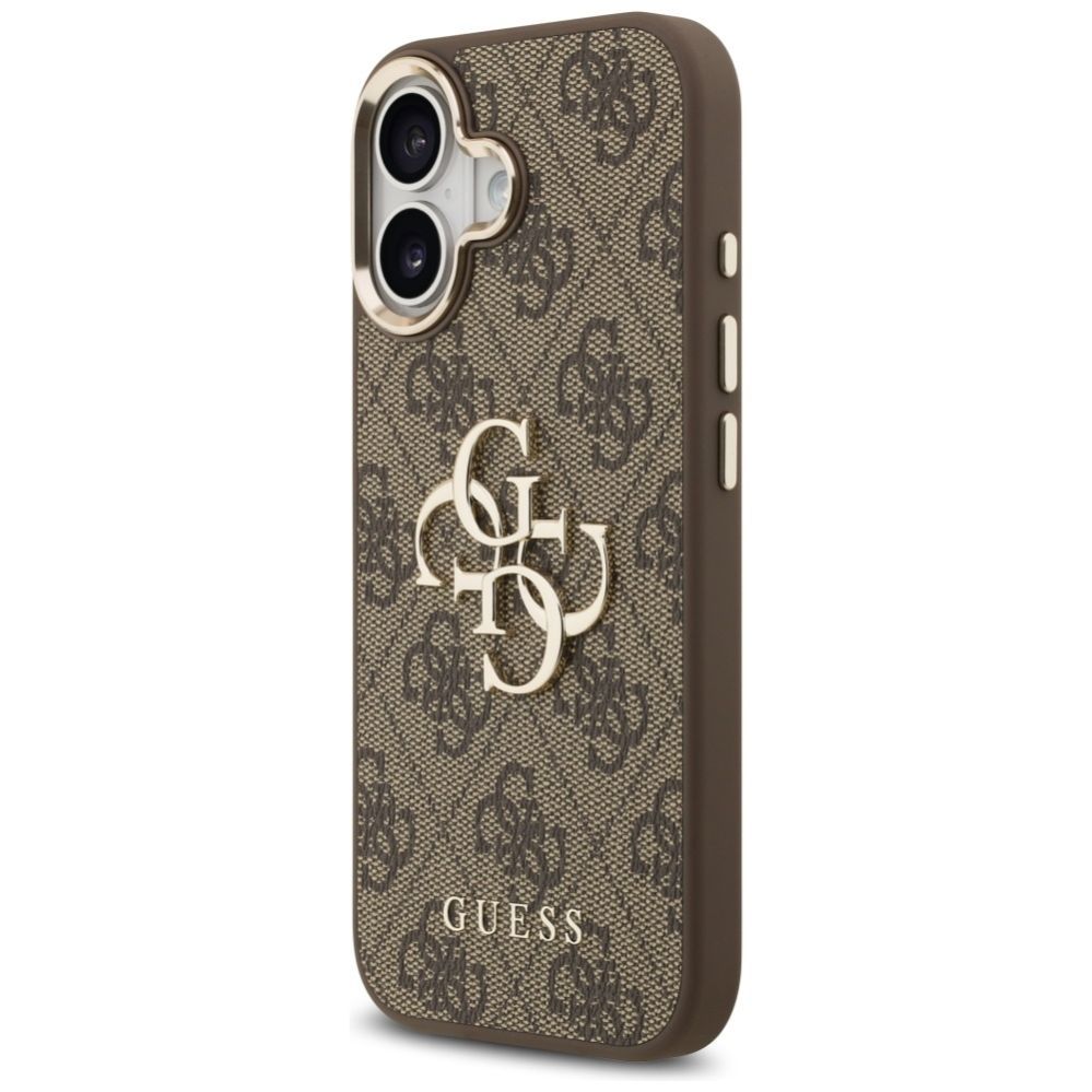 Muud kaubad Guess Guess 4G Big 4G Classic Logo Case for iPhone 17 - Brown and Gold