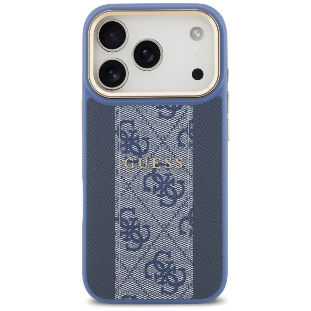 Citas preces Guess Guess 4G Stripe MagSafe Case for iPhone 17 Pro - Blue