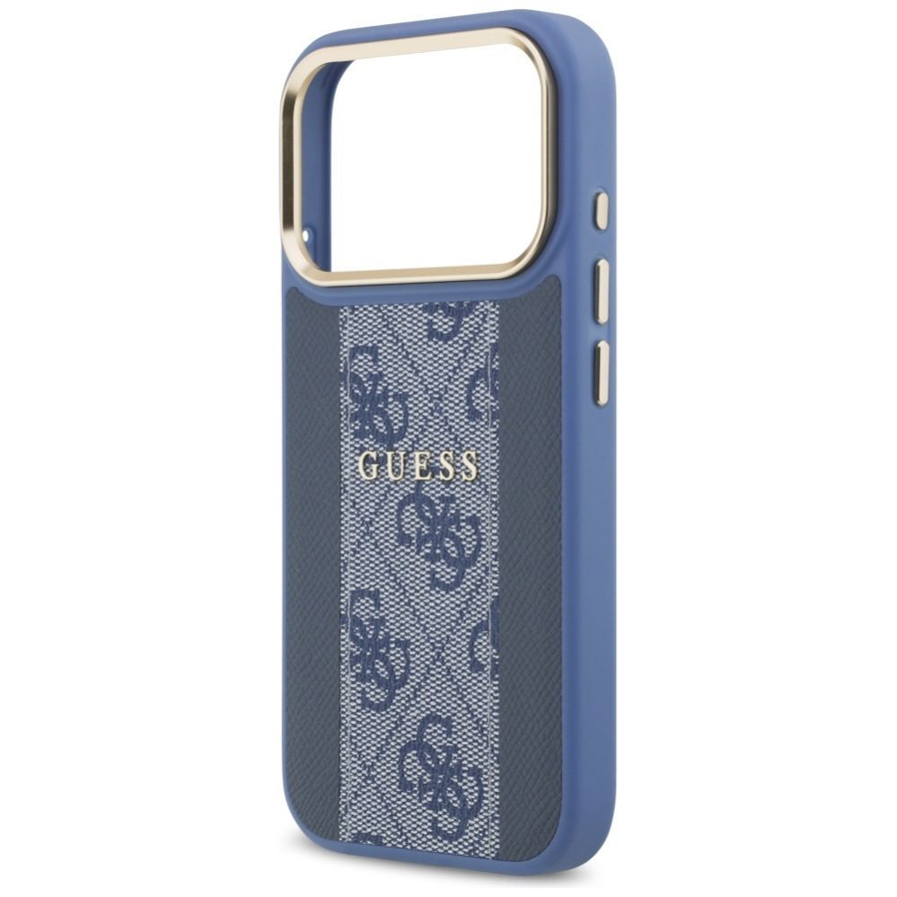 Citas preces Guess Guess 4G Stripe MagSafe Case for iPhone 17 Pro - Blue