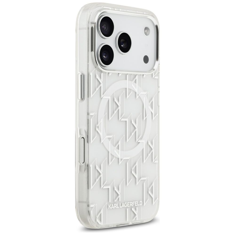 Kitos prekės Karl Lagerfeld Karl Lagerfeld IML KL Monogram MagSafe Case for iPhone 17 Pro - White