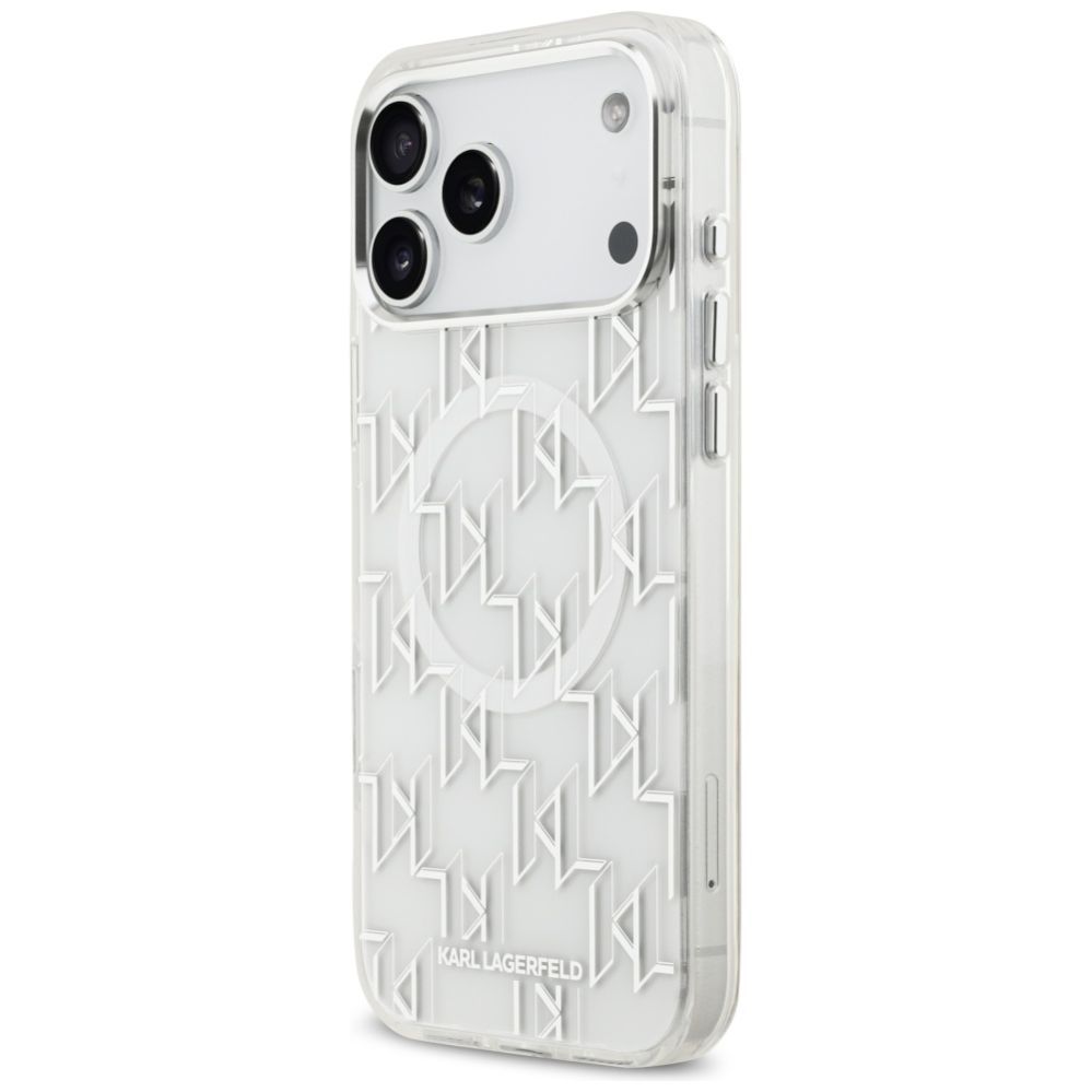 Kitos prekės Karl Lagerfeld Karl Lagerfeld IML KL Monogram MagSafe Case for iPhone 17 Pro Max - White