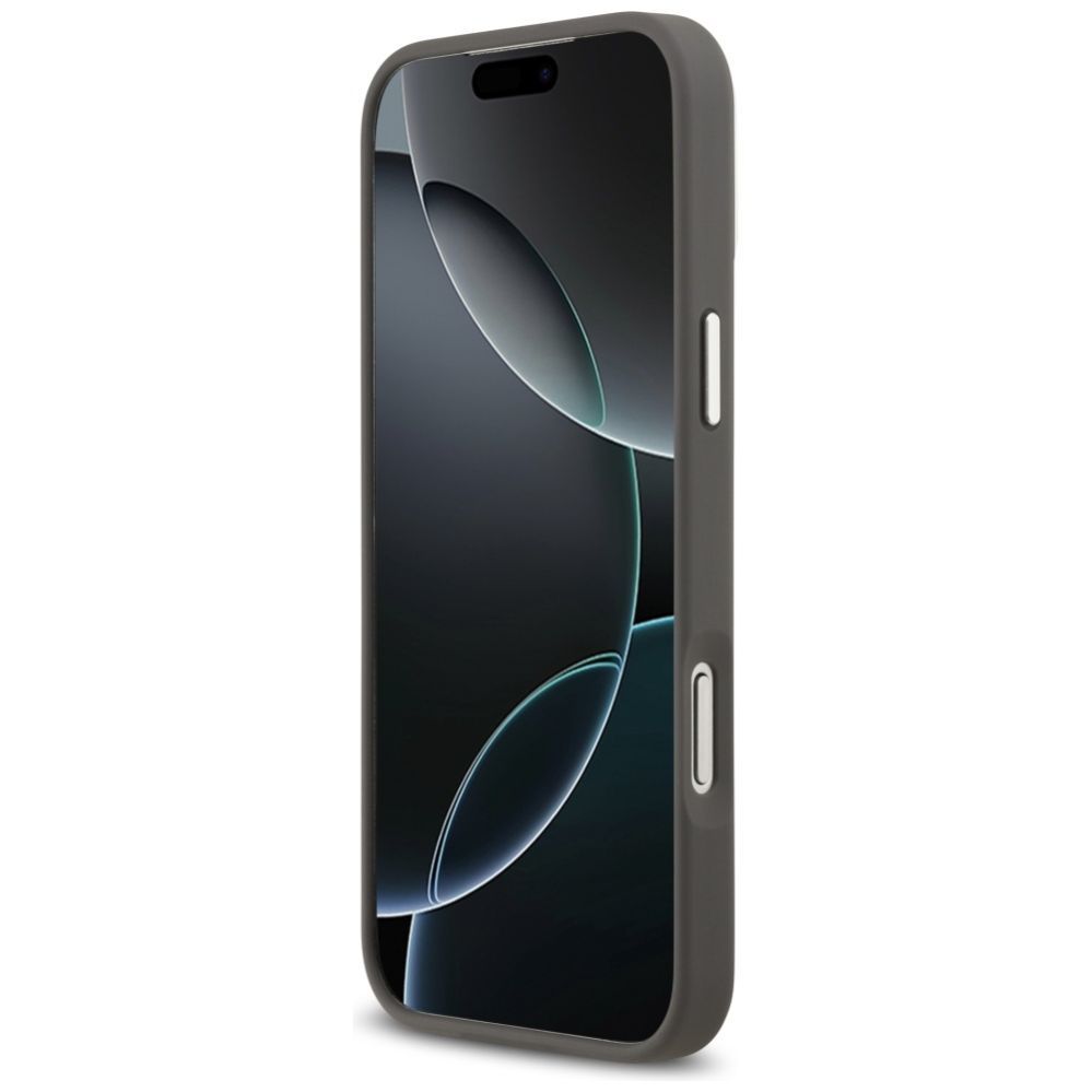 Kitos prekės Karl Lagerfeld Karl Lagerfeld FW Grained Karl & Choupette Heads Pins & Logo iPhone 17 Pro Max Case - Gray