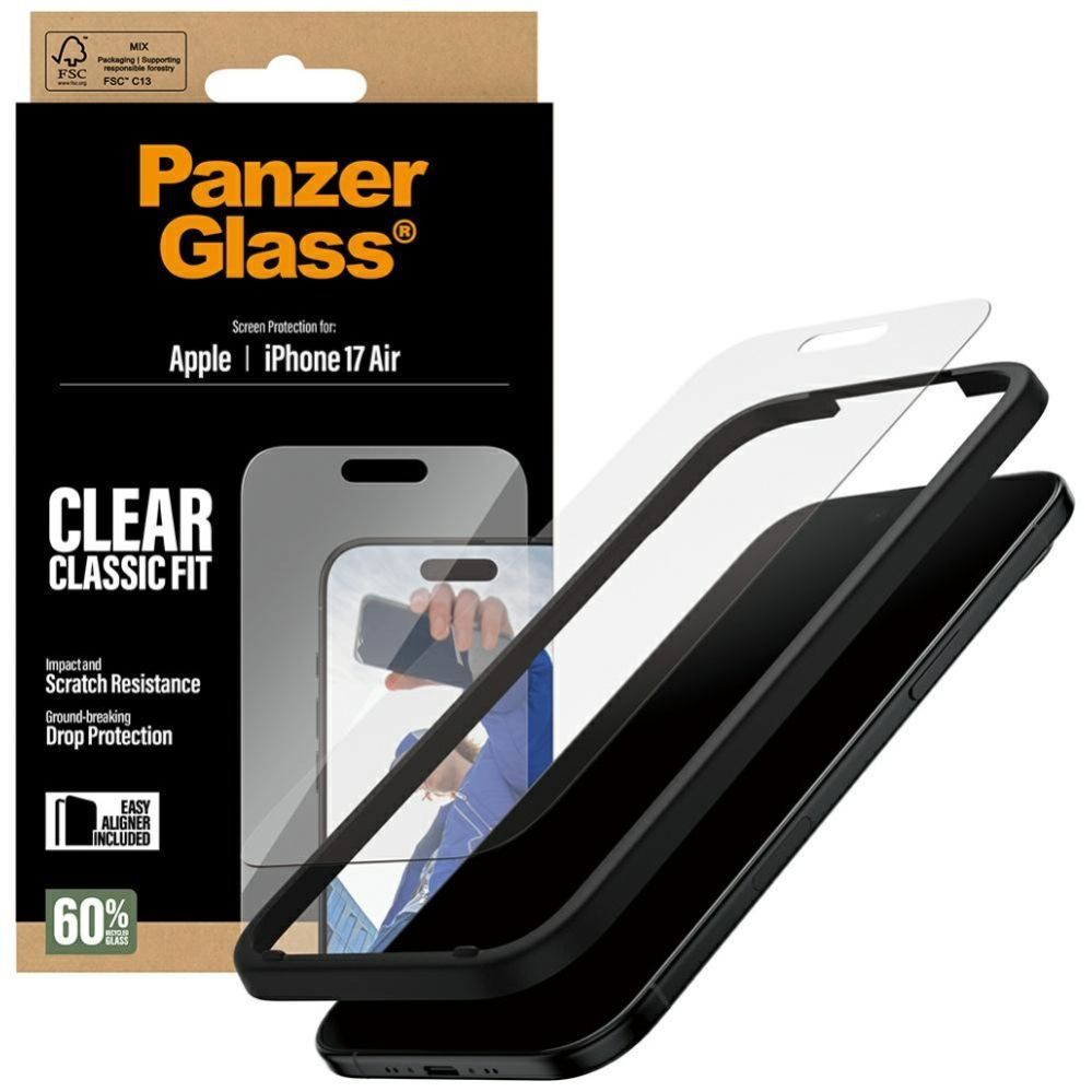 Citas preces Panzer Glass PanzerGlass Classic Fit EasyAligner Tempered Glass for iPhone Air