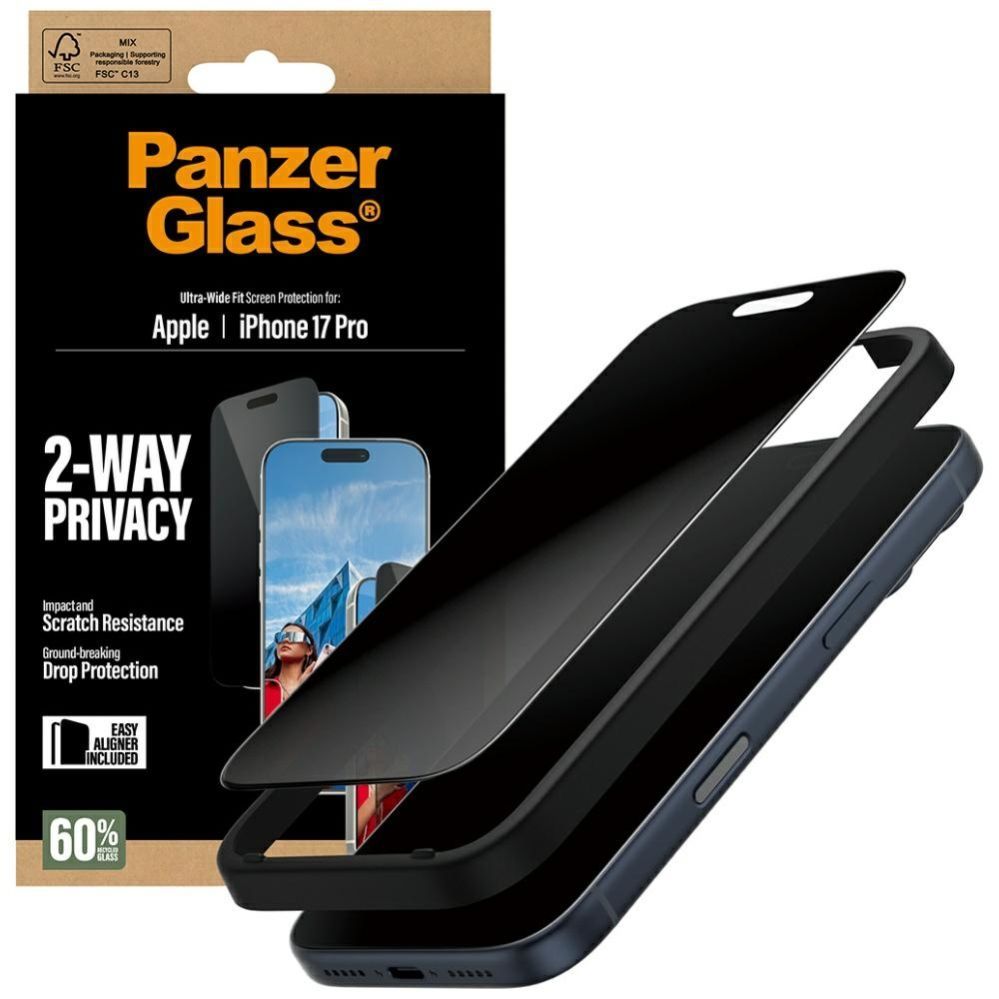 Citas preces Panzer Glass PanzerGlass Ultra-Wide Fit EasyAligner Privacy Glass for iPhone 17 Pro