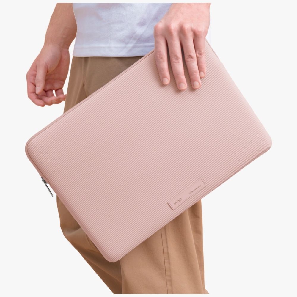 Citas preces UNIQ Uniq Cyprus Ridge Edition Laptop Sleeve for 14" laptops, water-resistant neoprene, pink