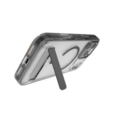 Muud kaubad Zagg ZAGG Santa Cruz Snap KS MagSafe Case with Stand for iPhone 17 Pro Max - Clear and Black