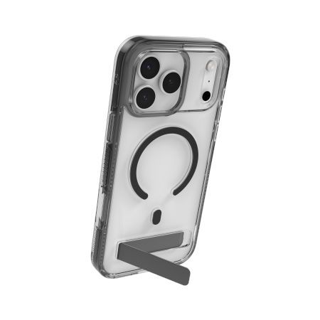 Muud kaubad Zagg ZAGG Santa Cruz Snap KS MagSafe Case with Stand for iPhone 17 Pro Max - Clear and Black