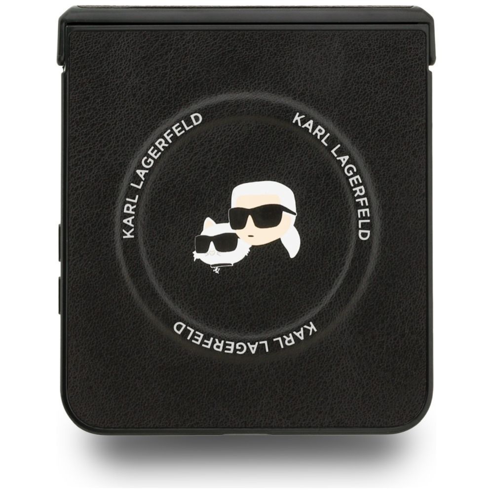 Kitos prekės Karl Lagerfeld Karl Lagerfeld Karl&Choupette Pins MagSafe Case for Samsung Galaxy Z Flip 7 - Black