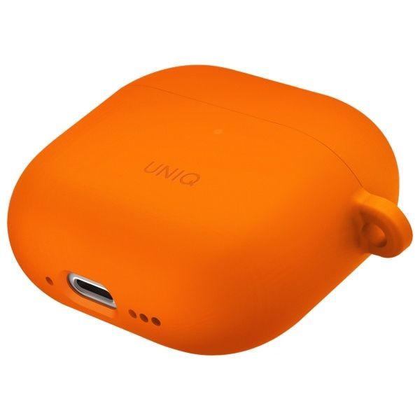 Citas preces UNIQ Uniq Nexo AirPods 4 + Ear Hooks Silicone case - orange
