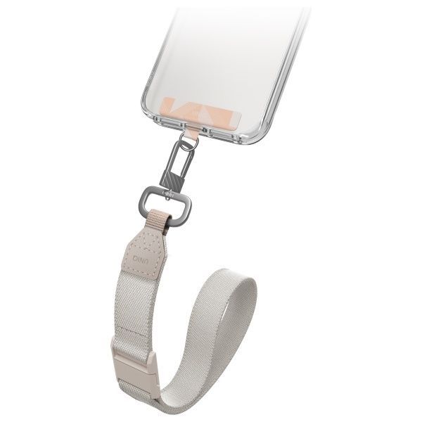 Citas preces UNIQ Uniq Vista 2-in-1 phone lanyard - peach and beige