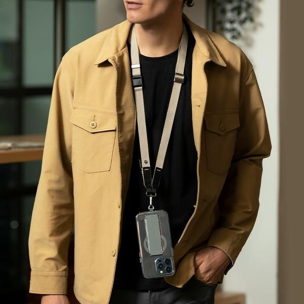 Muud kaubad UNIQ Uniq Vista 2-in-1 phone lanyard - beige