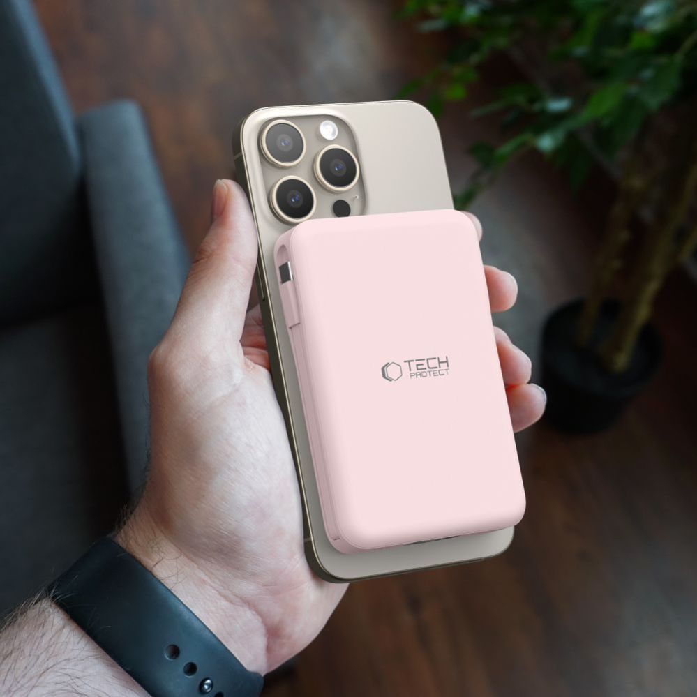 Other goods Tech-Protect Powerbank Tech-Protect PB31 LifeMag MagSafe 10000 mAh - pink