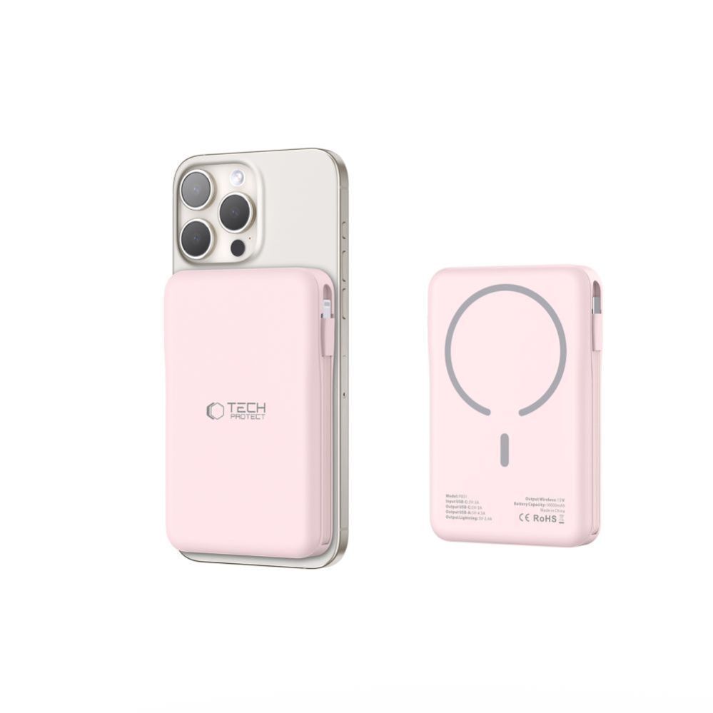 Other goods Tech-Protect Powerbank Tech-Protect PB31 LifeMag MagSafe 10000 mAh - pink