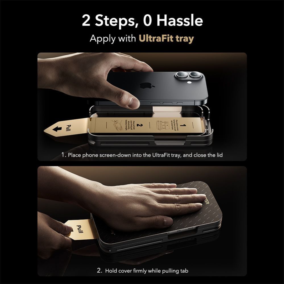 Muud kaubad ESR ESR UltraFit Armorite Pro Tempered Glass for iPhone 16 Pro / 17 - Transparent