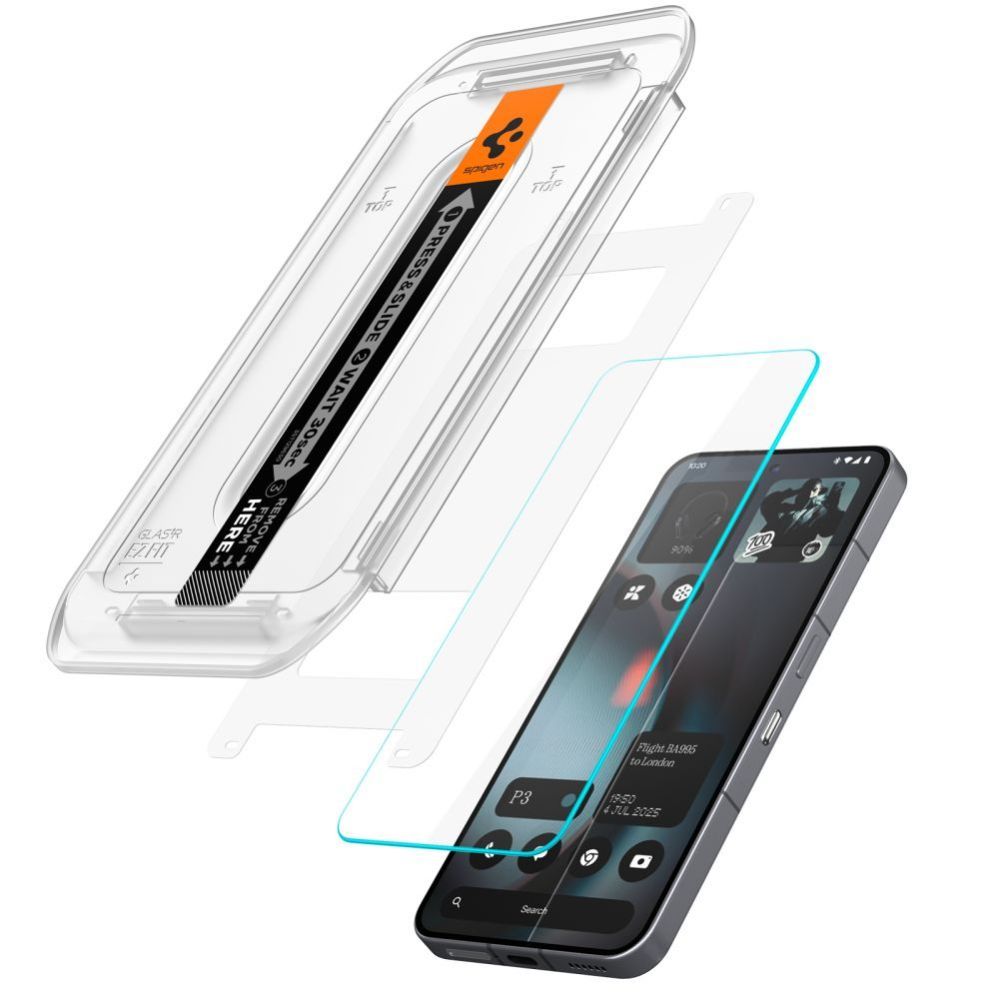 Citas preces Spigen Spigen Glas.TR EZ Fit Tempered Glass 2-pack for Nothing Phone 3 - Transparent