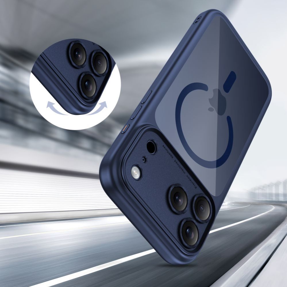 Other goods Tech-Protect Tech-Protect Magpeak Magsafe CC Case for iPhone 17 Pro Max - Clear Navy Blue