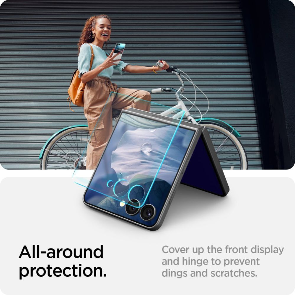 Muud kaubad Spigen Spigen Glas.TR EZ Fit HD Tempered Glass Screen Protector for Samsung Galaxy Z Flip 7 - Transparent