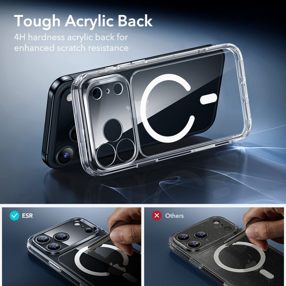 Citas preces ESR ESR Classic Hybrid MagSafe + Tempered Glass Set for iPhone 17 Pro - Clear