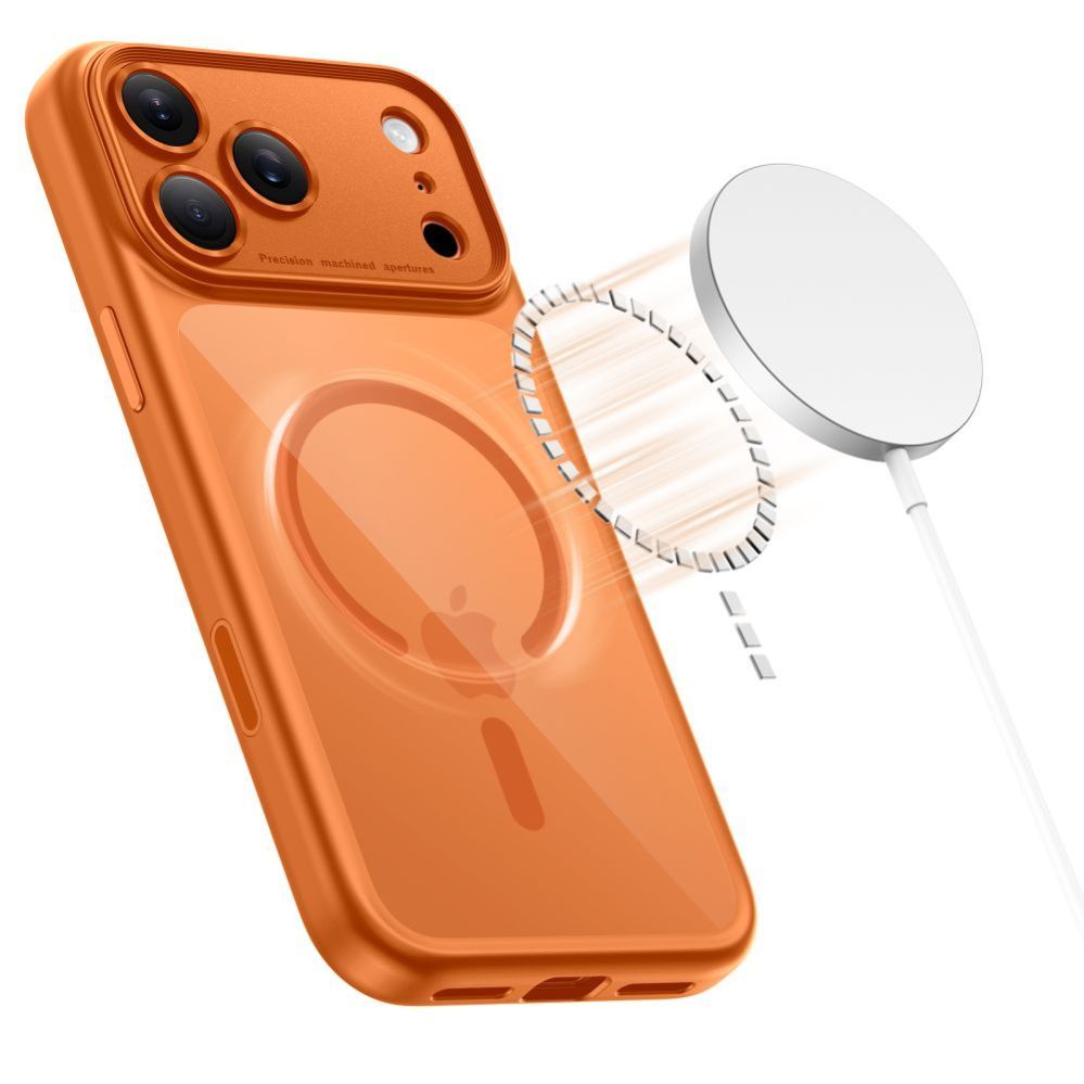 Other goods Tech-Protect Tech-Protect Magpeak Magsafe CC Case for iPhone 17 Pro - Transparent Orange