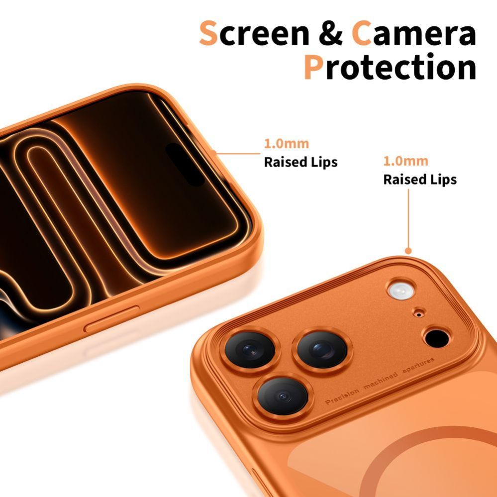 Other goods Tech-Protect Tech-Protect Magpeak Magsafe CC Case for iPhone 17 Pro - Transparent Orange