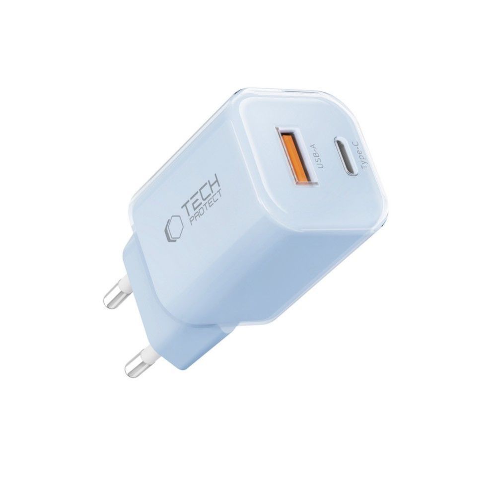 Other goods Tech-Protect Tech-Protect NCM33W 2-port PD33W/QC3.0 wall charger - blue