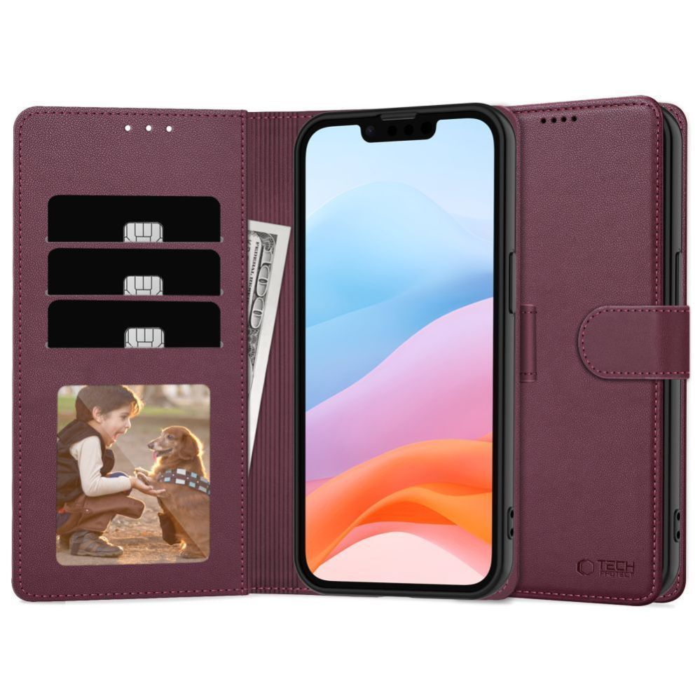 Other goods Tech-Protect Tech-Protect Wallet Case for Samsung Galaxy A26 5G / A17 4G / 5G - Burgundy