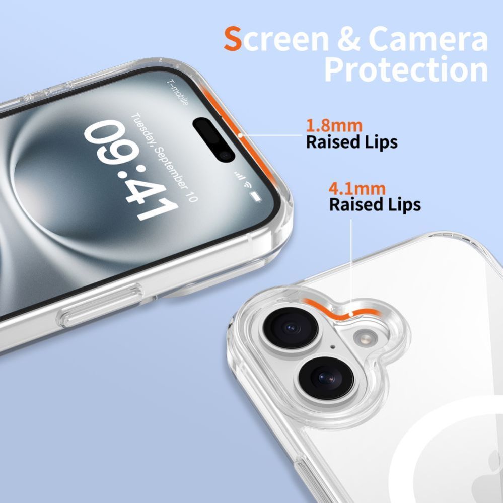 Other goods Tech-Protect Tech-Protect Flexair Hybrid CC Magsafe iPhone 16 Case - Clear