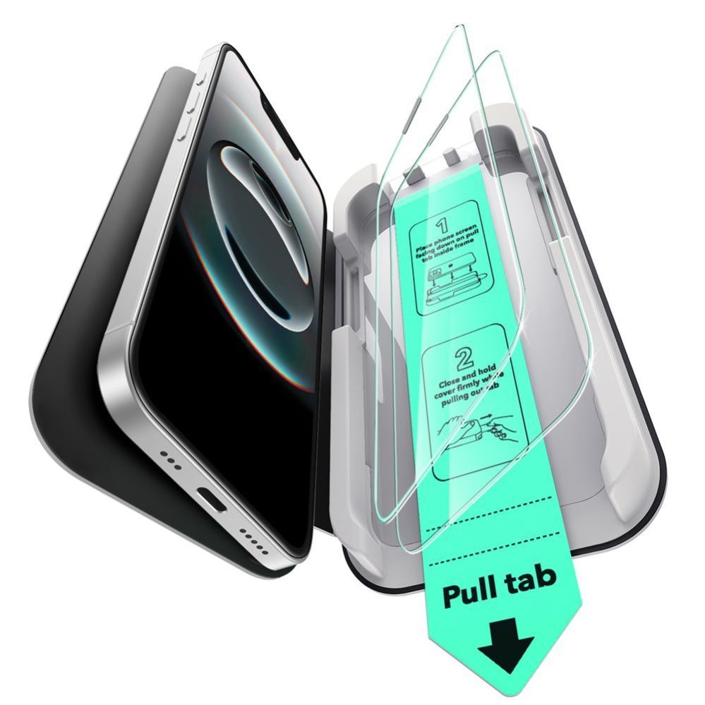 Citas preces ESR ESR UltraFit Tempered Glass 2-pack case for iPhone 13 / 13 Pro / 14 / 16e