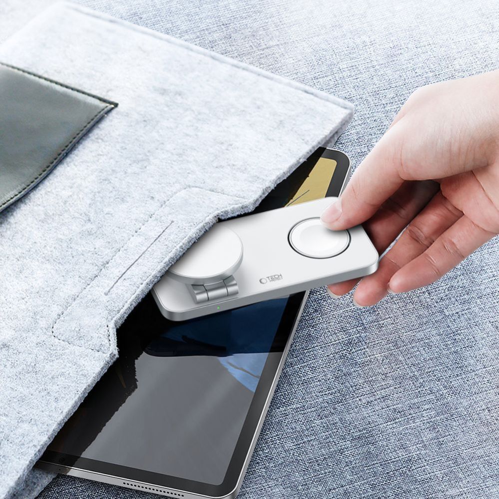 Other goods Tech-Protect Tech-Protect QI15W-A47 MagSafe 3in1 Inductive Charger + USB-C Cable - White