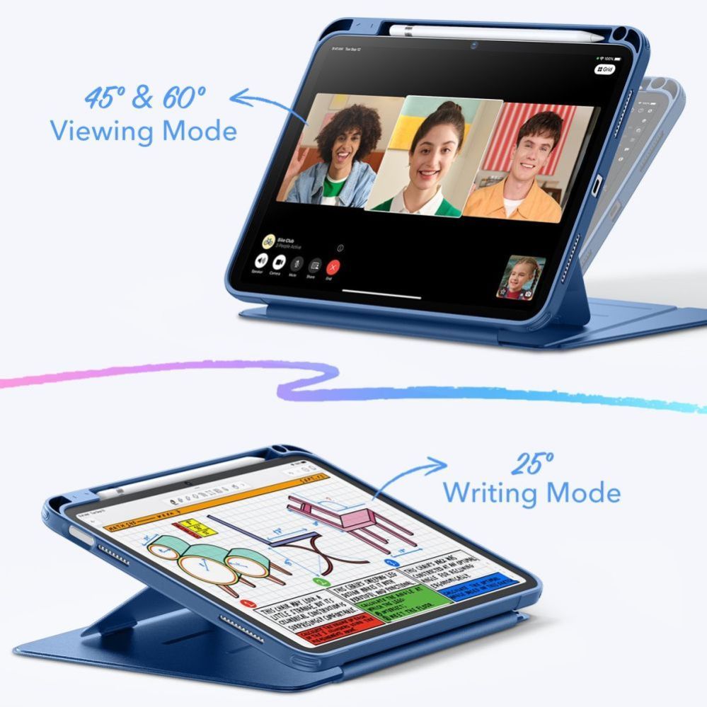 Citas preces ESR ESR Flip Hybrid Case for iPad 10.9” 2022 / iPad 11” 2024 - Blue
