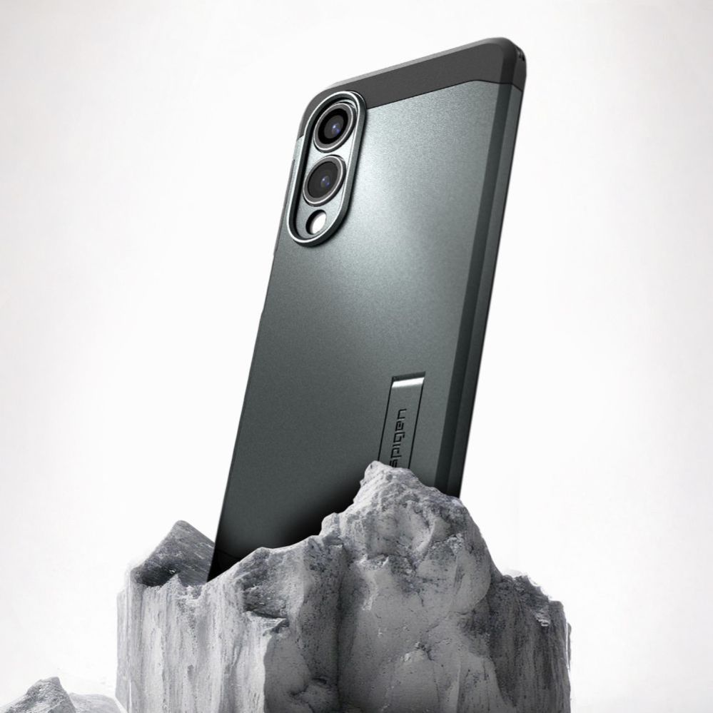 Citas preces Spigen Spigen Tough Armor MagSafe Case for Samsung Galaxy S25 Edge - Green/Black