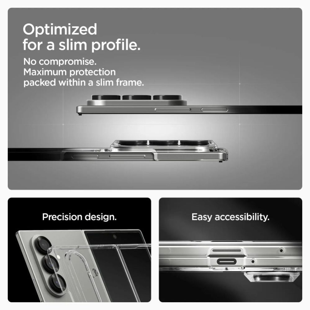 Citas preces Spigen Spigen AirSkin Mag MagSafe Case for Samsung Galaxy Z Fold 7 - Clear and White