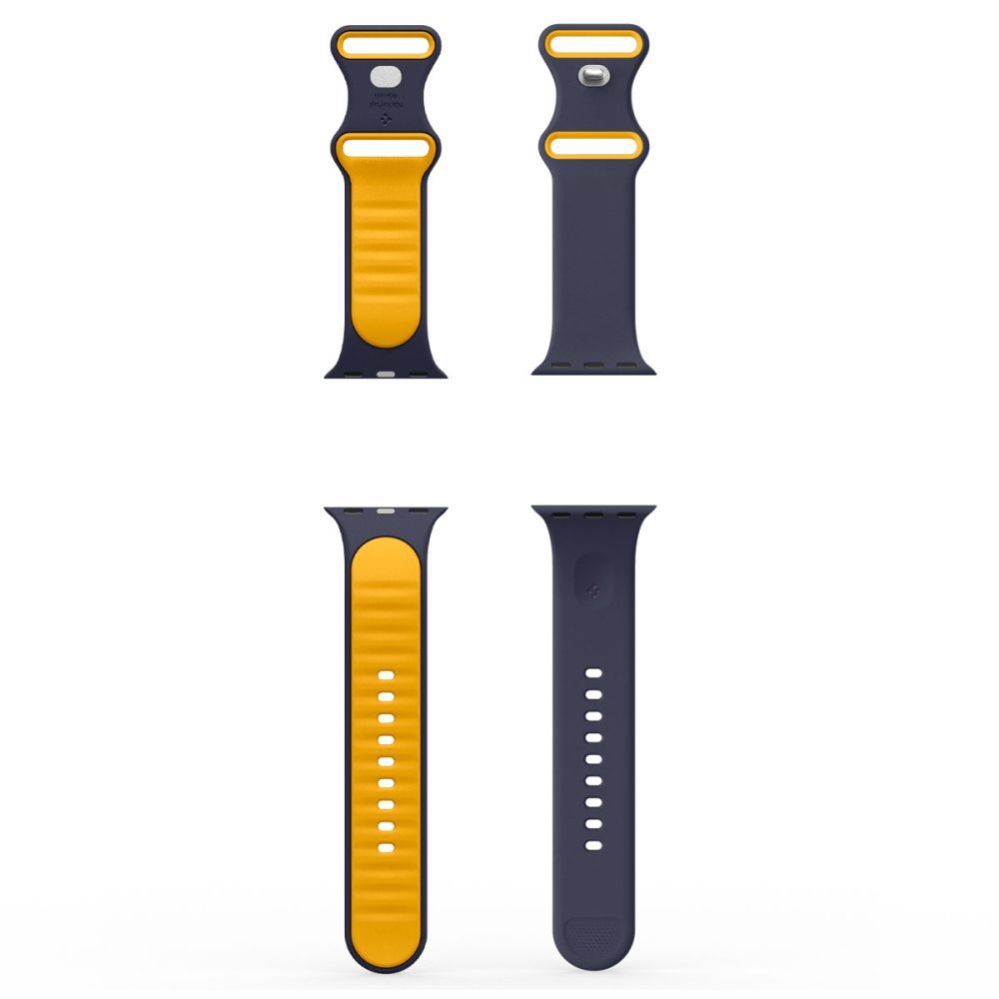 Citas preces Spigen Spigen Nano Pop Strap for Apple Watch 44 / 45 / 46 / 49 mm - Navy Blue and Yellow