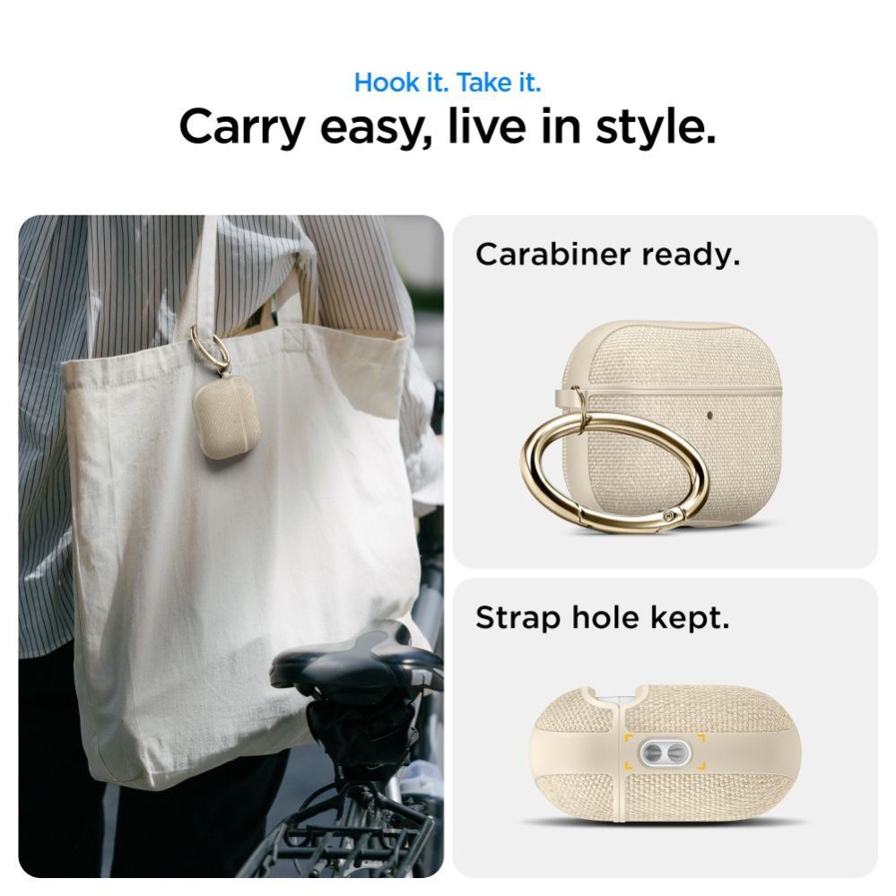 Citas preces Spigen Spigen Urban Fit Case for AirPods 3 - Beige