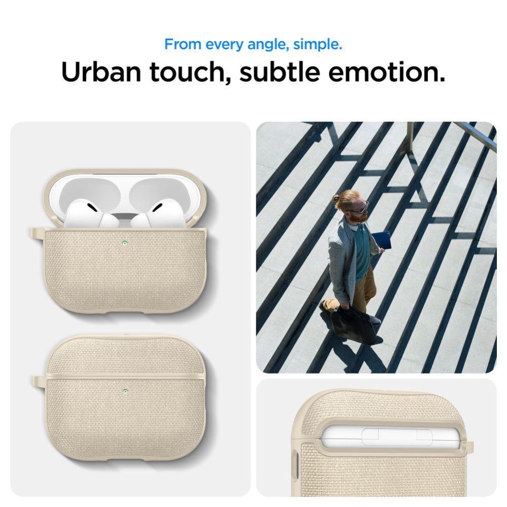 Citas preces Spigen Spigen Urban Fit Case for AirPods 3 - Beige