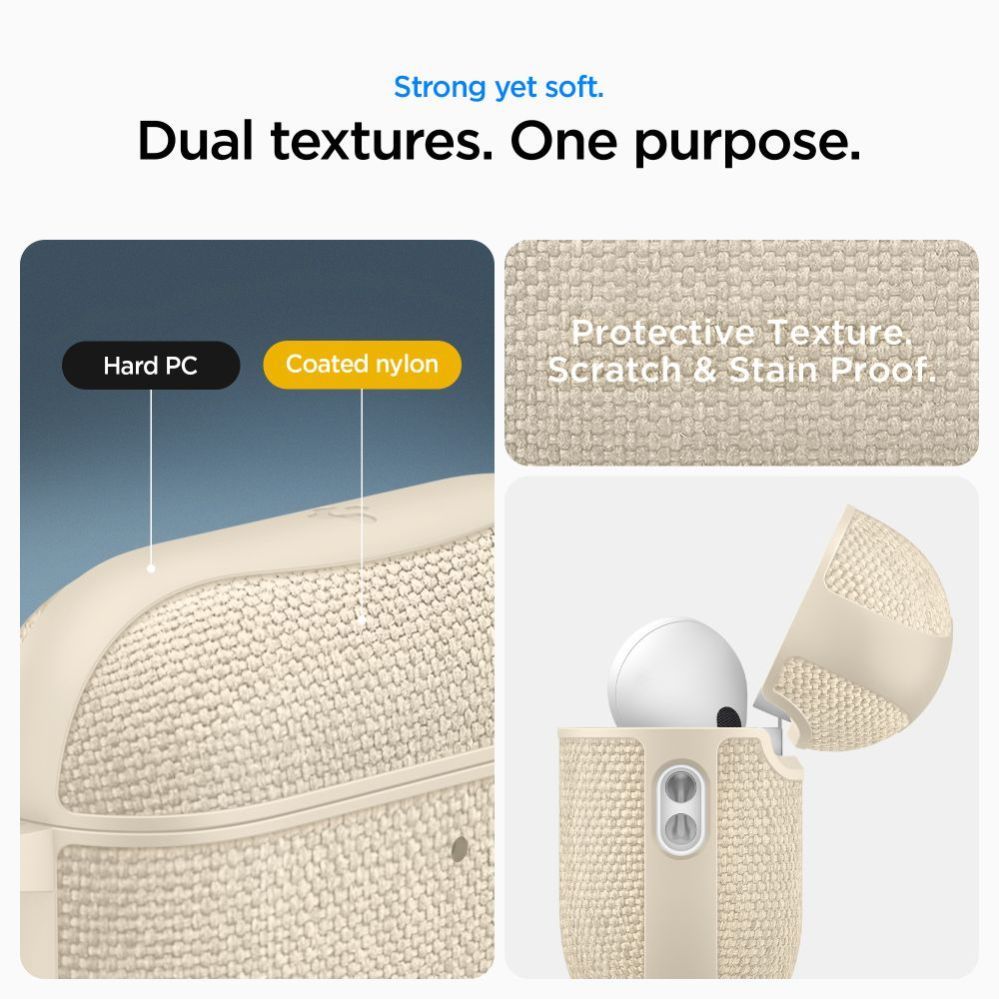 Citas preces Spigen Spigen Urban Fit Case for AirPods 3 - Beige