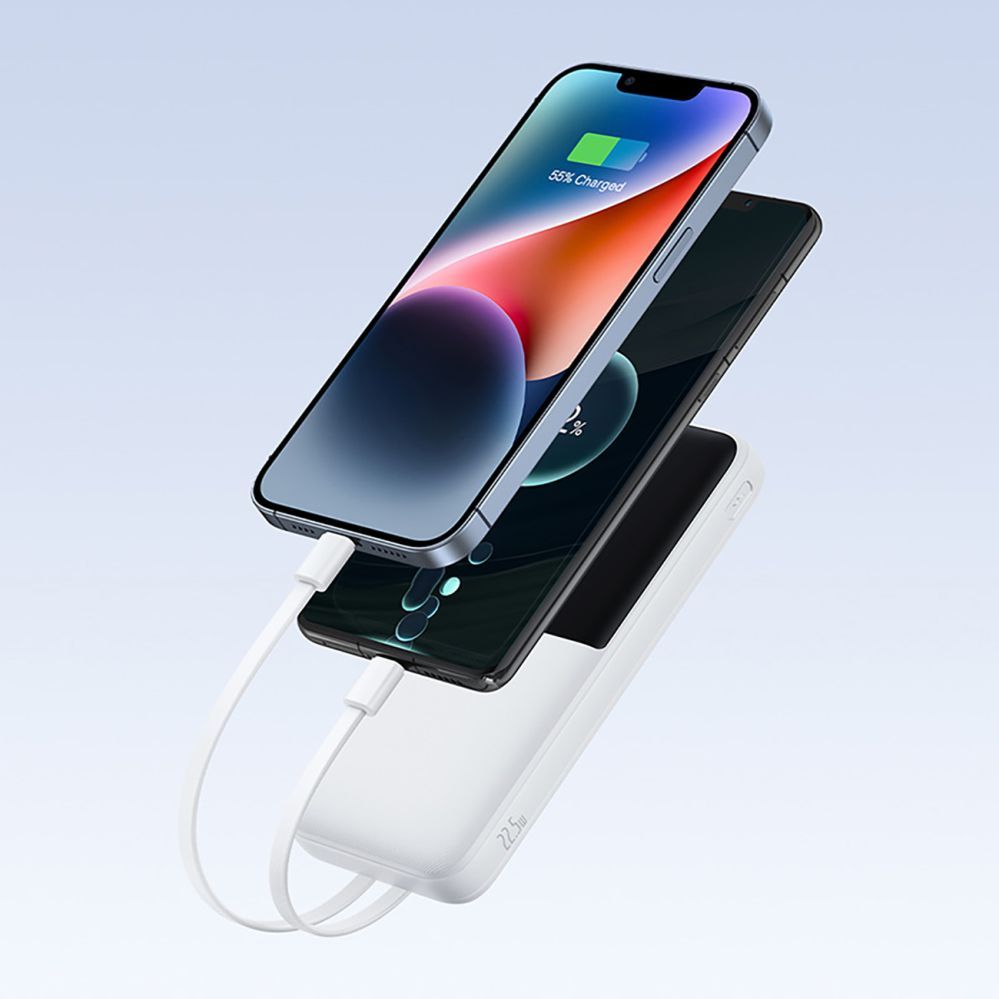 Citas preces Baseus Dudao K15MAX 30000mAh PD 22.5W Powerbank with Built-in Cables - Black