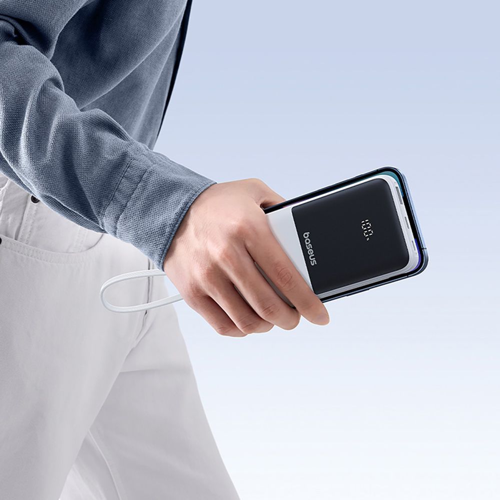 Citas preces Baseus Dudao K15MAX 30000mAh PD 22.5W Powerbank with Built-in Cables - Black