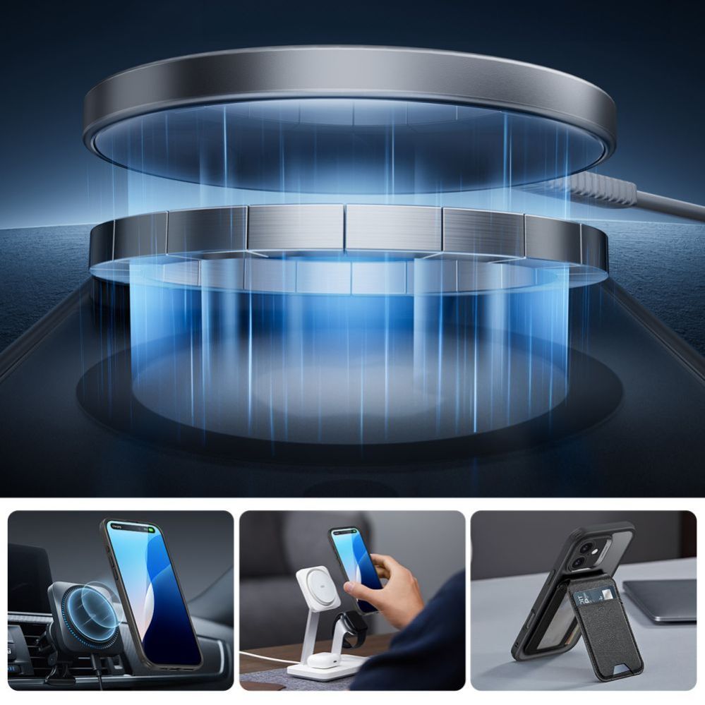 Muud kaubad ESR ESR Classic Pro Set Halolock MagSafe case for iPhone 16 - black