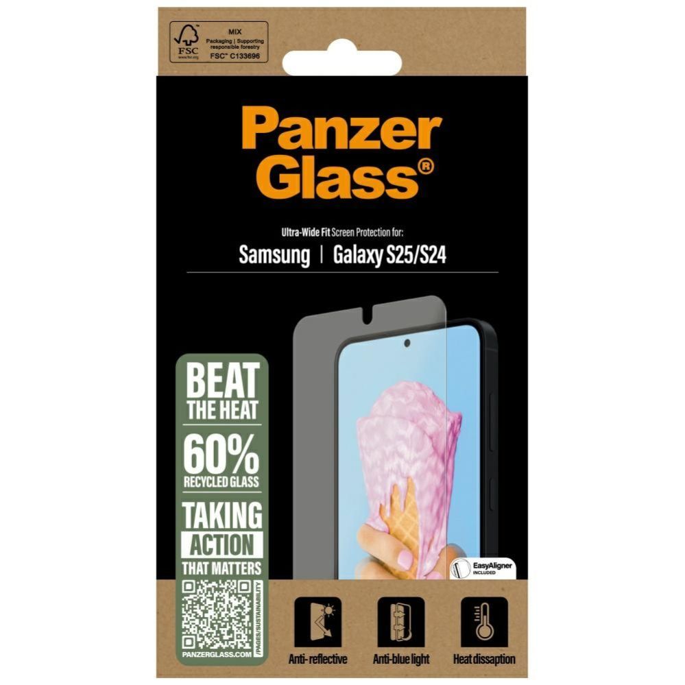 Muud kaubad Panzer Glass PanzerGlass All-in-One Ultra-Wide Fit Tempered Glass for Samsung Galaxy S25