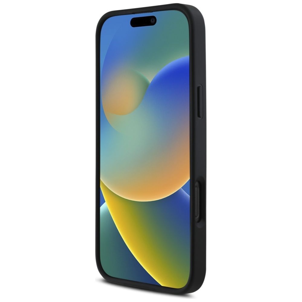 Kitos prekės Karl Lagerfeld Karl Lagerfeld HC 3D Rubber Elongated Glitter iPhone 16 Pro Case - Black