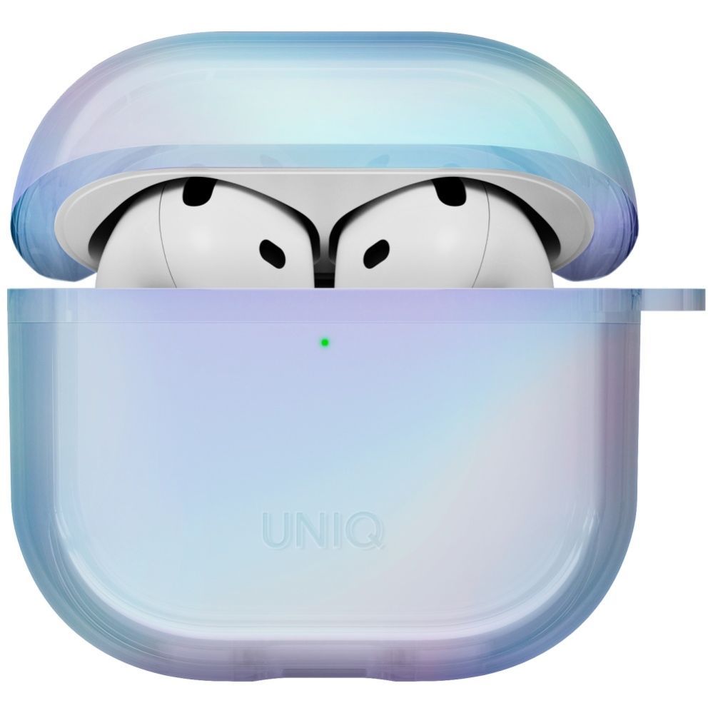Citas preces UNIQ Uniq Iridescia case for AirPods 4 Hang Case - holo blue